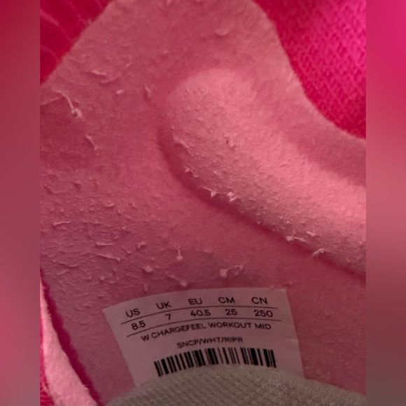 Lululemon Pink High Top Sock Fit Running Shoes Sneakers Women's Size 8.5 - Picture 7 of 7